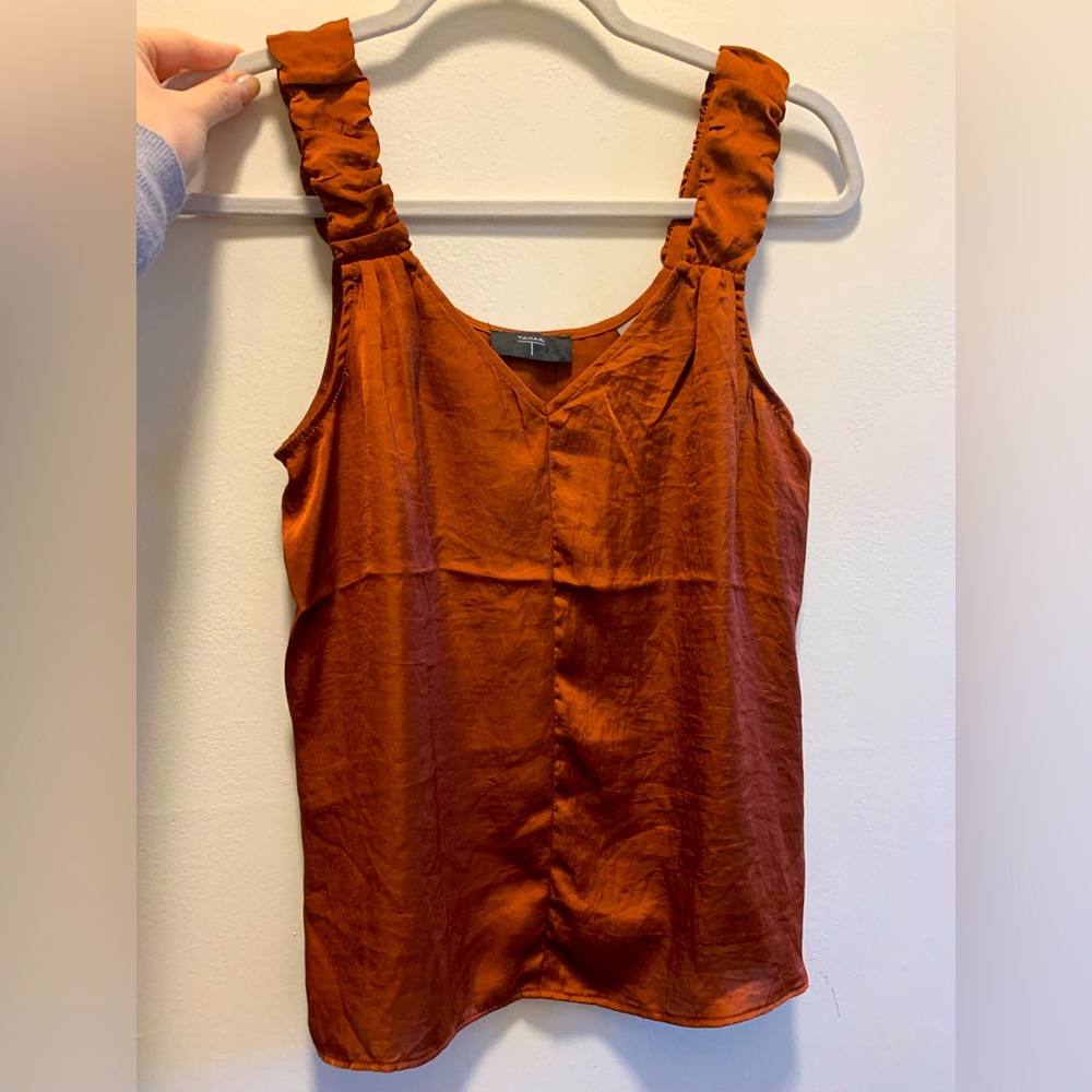 Tahari sleeveless silky blouse, size S
